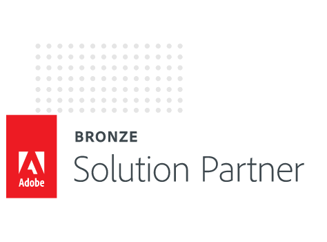 <b>Adobe Bronze</b> Solution Partner Trusted by <b>100+</b> Clients