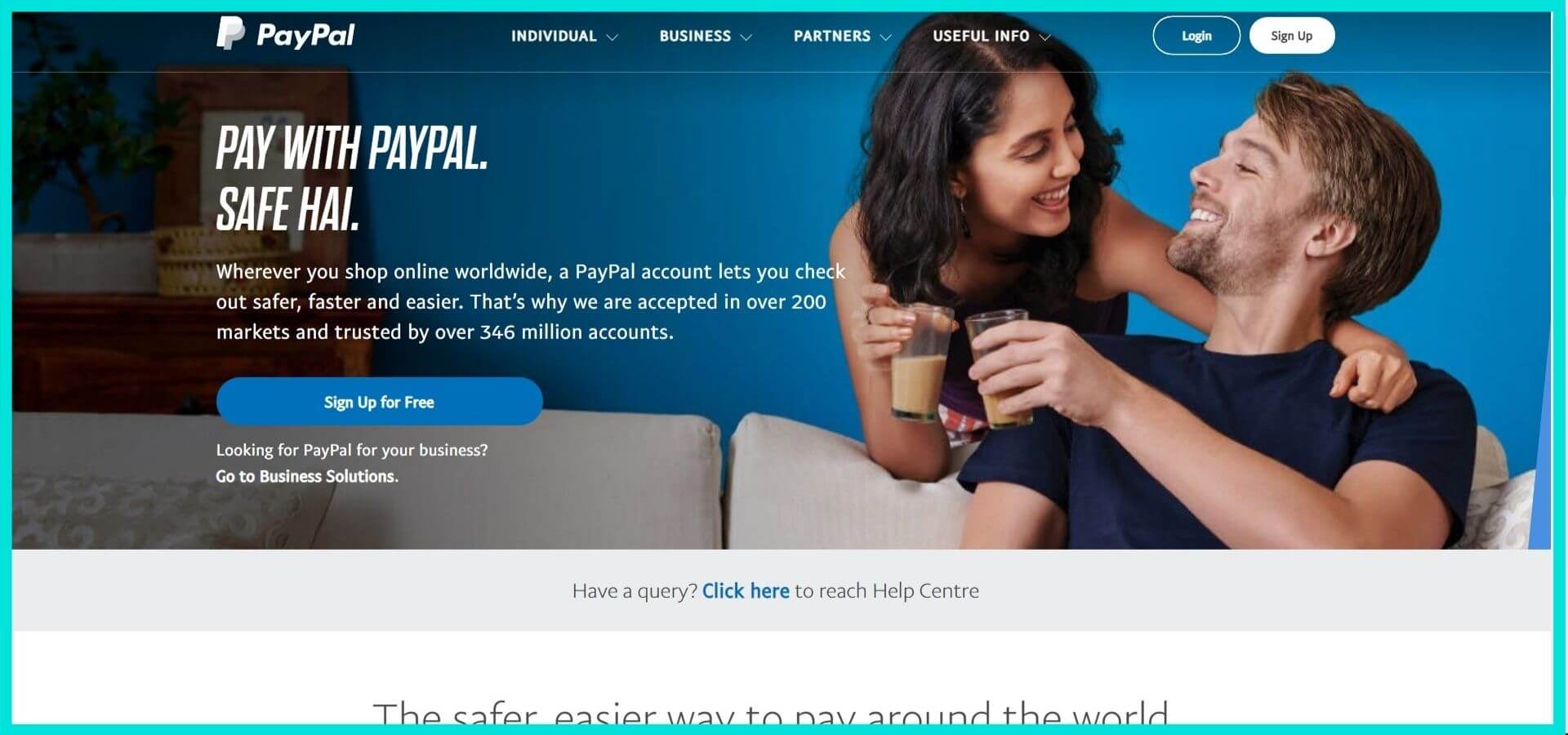 Paypal Site Screenshot