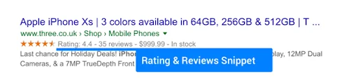 Rating And Reviews Snippet
