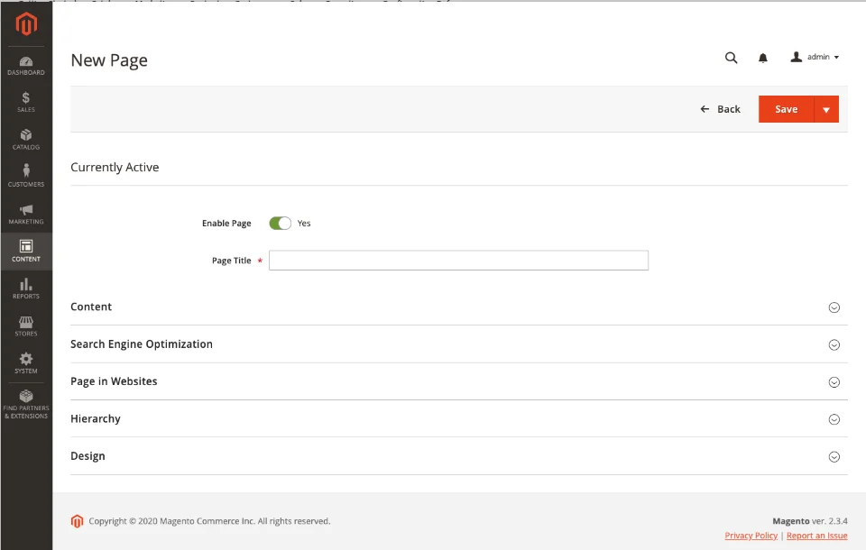Adding A New CMS Page