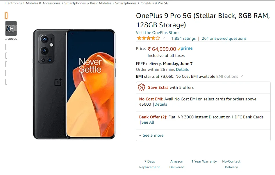 Amazon Site Screenshot