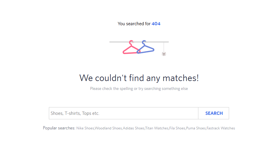 Myntra 404 Page