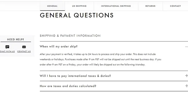 MVMT Watches Faq Page