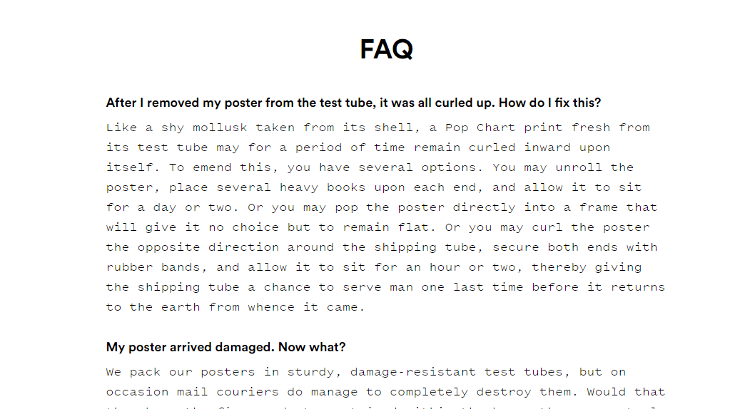 Popchart Faq Page