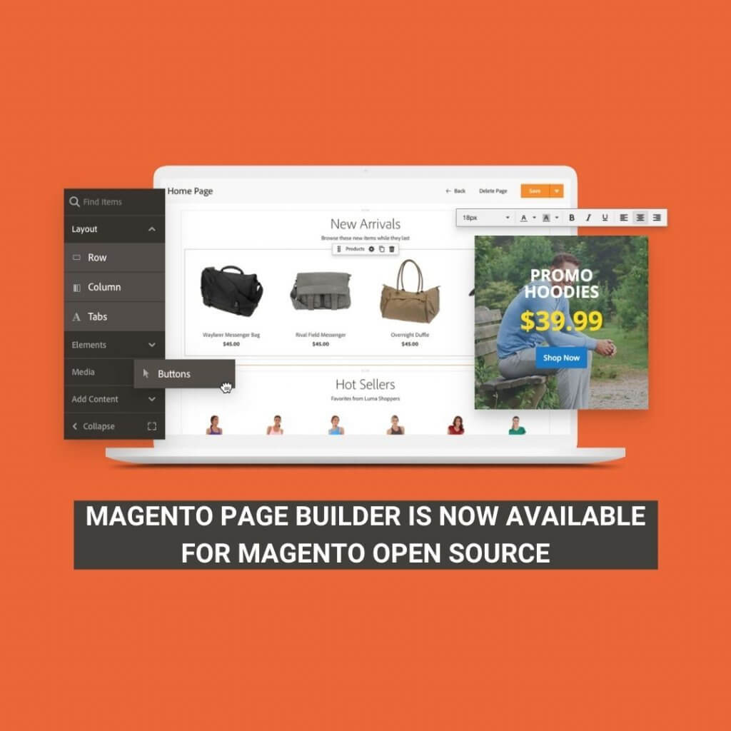 Magento Page Builder now available for Magento Open Source