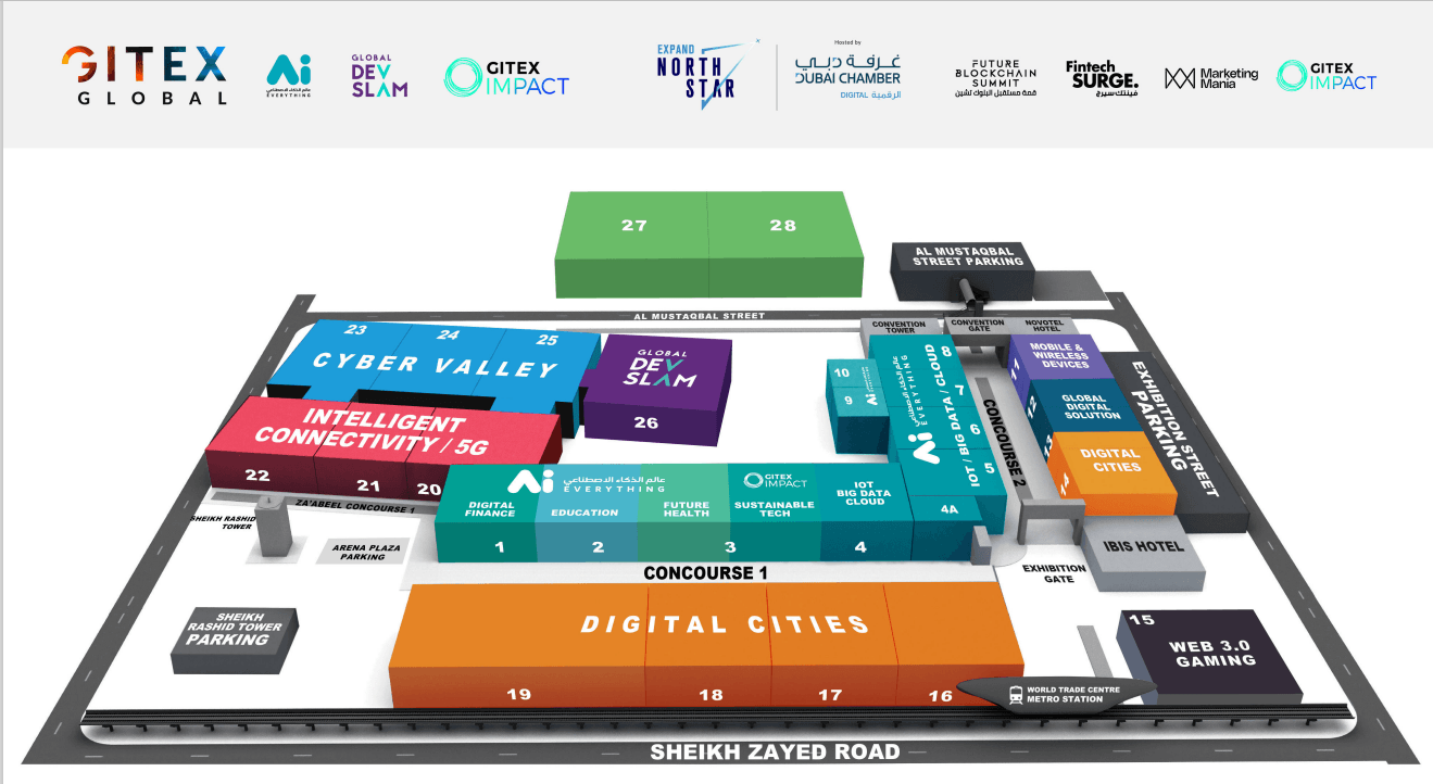 GITEX Global 2024 Venue Map