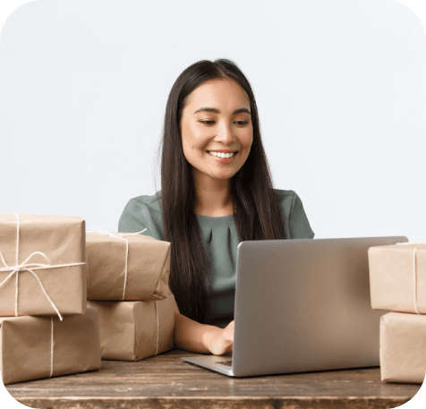 Women running e-commerce business