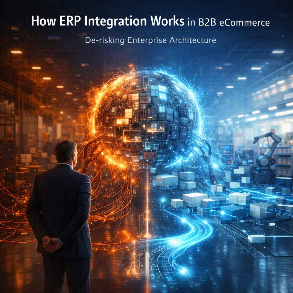 How ERP Integration Works in B2B eCommerce: De-risking Enterprise Architecture