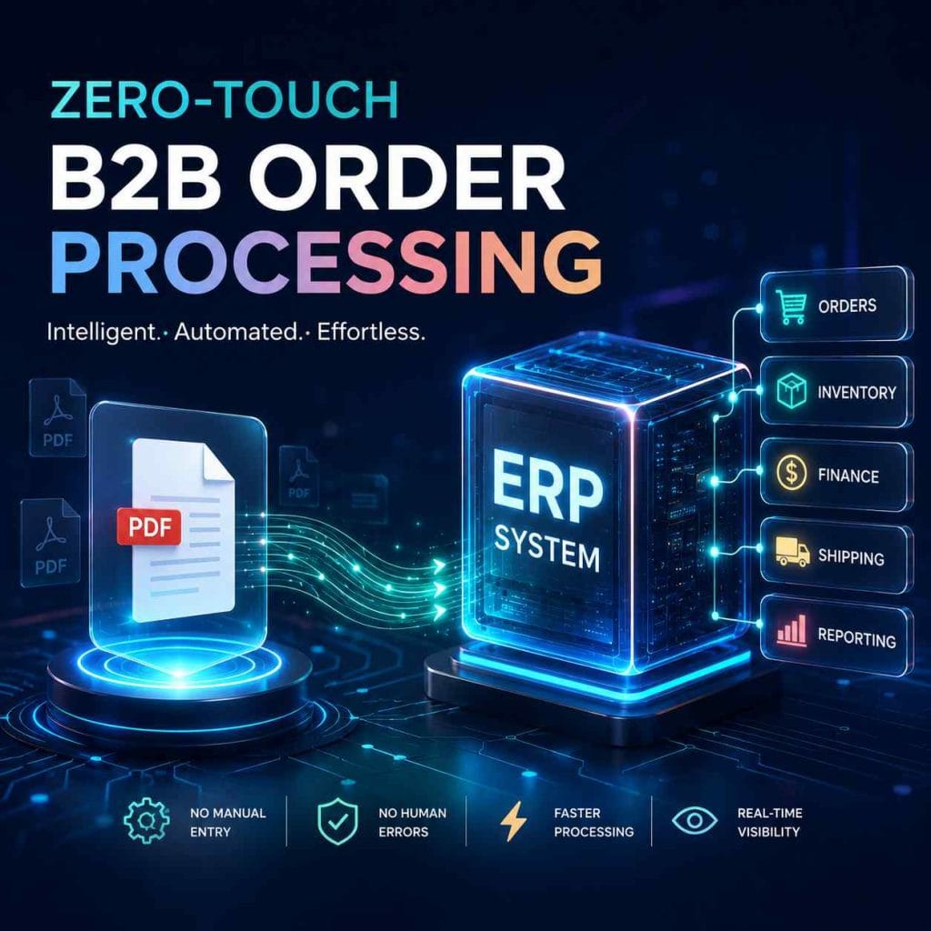 Zero-Touch B2B Order Processing with AI-powered PDF to ERP automation